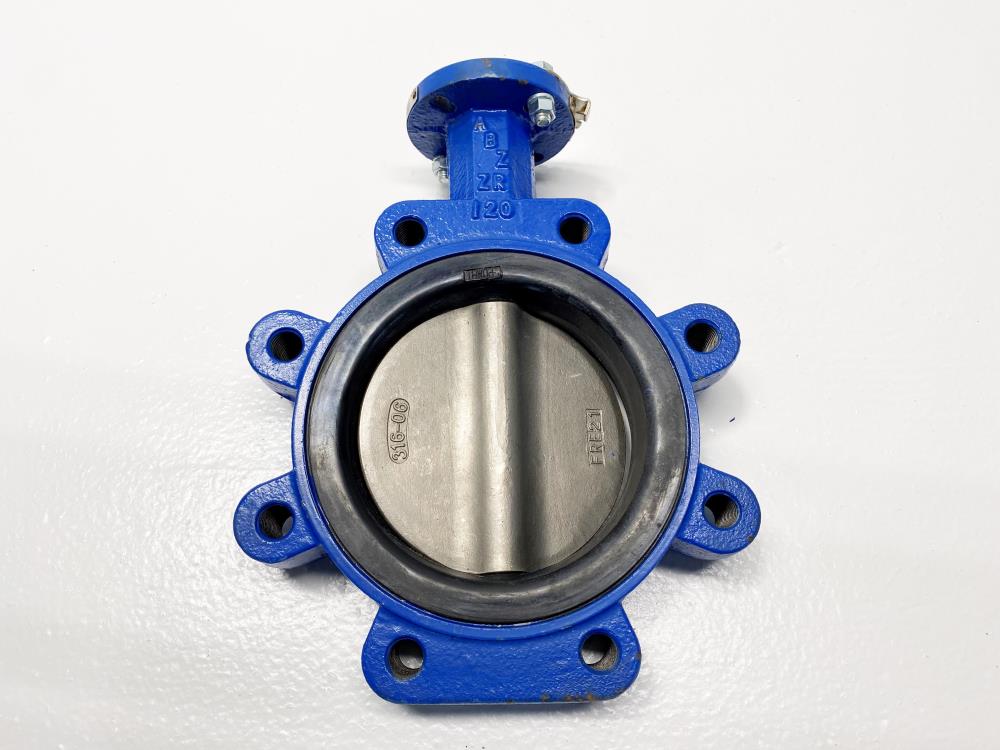 ABZ 6" 250 PSI Butterfly Valve, Ductile Iron Body, 316 Disc, EPDM Seat